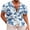 White / Blue Floral, variant on COOFANDY Mens Hawaiian Shirts Short Sleeve Casual Button Down Tropical Beach Shirt