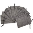 thumbnail image 5 of 8x10 Natural Burlap Gift Bags w. Drawstring (Cool Grey, Large)  Presents or DIY Craft by, 5 of 5
