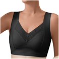 thumbnail image 2 of SDNall Womans Embroidered Glossy Comfortable Breathable Bra Underwear No Rims, 2 of 9