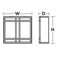 thumbnail image 2 of Afx Radio Wall Sconce,3 5/8in RDS11101600L41WH, 2 of 2