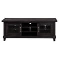 thumbnail image 5 of Three Open Shelves Entertainment Center with Exposed Bolts and Cross Bracing, Brown, 5 of 5