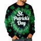 thumbnail image 1 of Camiseta de Cuello de Tripulación de Manga Larga de los Hombres de San Patricio Día de Impresión, sin Capucha, 1 of 8