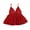 Red, variant on Lolmot Sexy Lingerie for Women Sexy Nightwear V-Neck Sling Velvet Sexy Bunny Solid Camisole Pajamas
