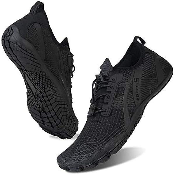 HAYANWater Shoes for Men Barefoot Quick-Dry Aqua Sock Outdoor Athletic Sport Shoes for Kayaking, Boating, Hiking, Surfing, Walking