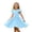 Light Blue, variant on Ruyang Toddler Girls Solid Dresses Ruffle Fly Sleeve Crewneck A-line Tank Dresses Summer Casual Beach Vacation Midi Dresses