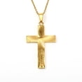thumbnail image 5 of New Fashion jewelry Gold Color crucifix Jesus Religious Cross 14K Yellow Gold Necklaces Pendant Women/Men Christian, 5 of 6
