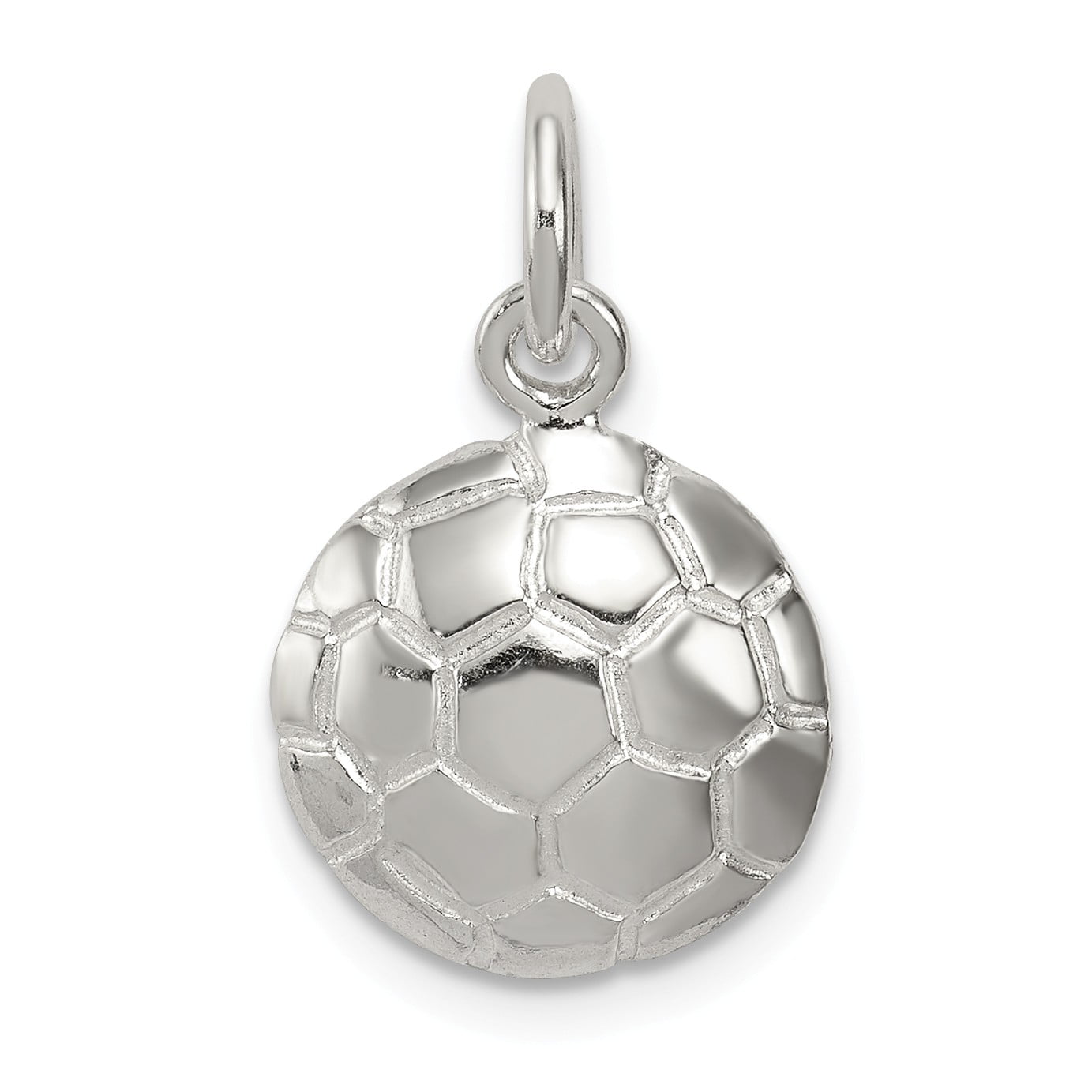 Bonyak Jewelry Sterling Silver Enameled Soccer Ball Charm 
