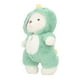 thumbnail image 2 of Oso de peluche suave de 30 cm Yuxing con capucha verde, 2 of 5
