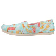 TOMS Womens Alpargata Tropical Graphic Slip On Flats Casual Shoes