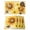 Yellow, variant on Sunflower Placemats Set of 6, Yellow Floral Elegant Flowers Pastoral Placemats for Dining Table, Place Mats for Kitchen Tabletop, Waterproof Wipeable Dining Table Mats Set