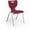 Maroon, variant on MooreCo Hierarchy 18" Plastic & Chrome School Chair with 4 Legs in Green