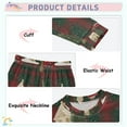 thumbnail image 2 of Boys Pajamas Girls Pajama Red Plaid Christmas Tree and House Cute Comfortable Cotton Two-piece Pajama Set, 2 of 7