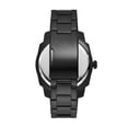 thumbnail image 2 of Fossil Machine Reloj de tres manecillas de acero inoxidable y cuarzo de 49 mm para hombre Color: Negro (Modelo: FS5971), 2 of 5