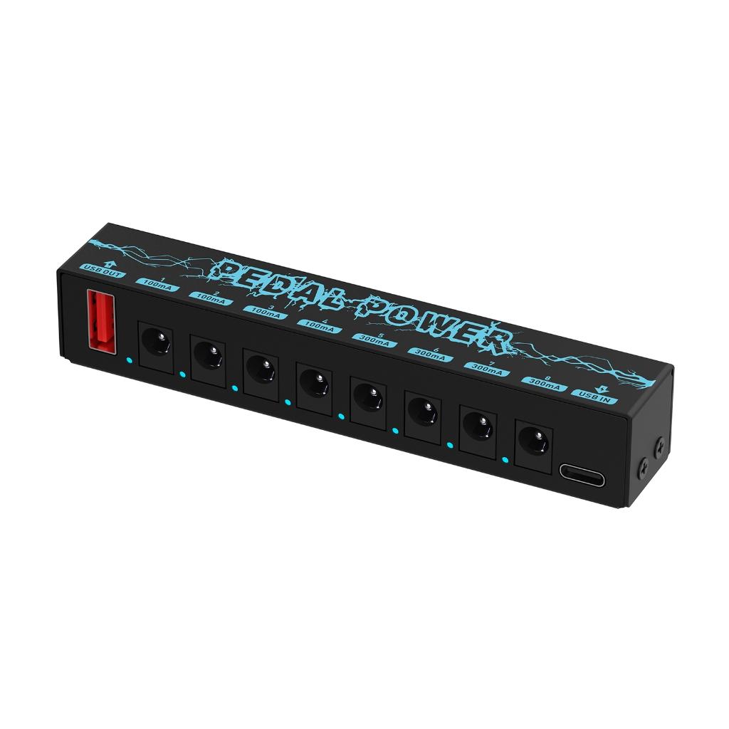 Guitar Effect Pedal Power Supply 8 Independent Outputs Suitable for 9V Pedal