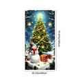 thumbnail image 3 of Christmas Door Cover Santa Claus Design, Festive Holiday Door Curtain, Durable Polyester Decor for Home Entrance, Wall, Table Party Decoration, Easy to Install for Christmas Party Decor 35 X 71 Inch, 3 of 7