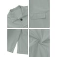 thumbnail image 6 of Unique Bargains Men's Trench Coat Lightweight Single Breasted Jacket Overcoat L Light Gray, 6 of 6