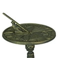 thumbnail image 5 of Zeckos Green Cast Iron Dragonfly Sundial Decorative Garden Art 21 inch, 5 of 7