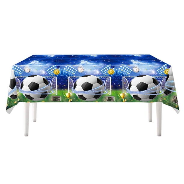 Juego de vajilla para fiesta de fútbol, para 10 invitados, de papel, para la Copa del Mundo o cumpleaños infantiles