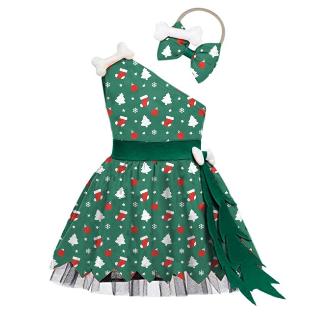 Vestido de Niña Gibobby Disfraz de cavernícola Verde 3-6 meses