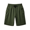 thumbnail image 4 of Mens Beach Shorts Swim Trunks Quick Dry Swim Shorts with Zipper Pocket Funny Swimwear Bathing Suits No Lining Size 4XL Army Green, 4 of 5