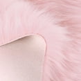 thumbnail image 6 of PiccoCasa Faux Fur Area Rug Shaggy Floor Mat, Light Pink 2.3x3 Feet Heart Shape, 6 of 6