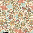 thumbnail image 1 of FREE SHIPPING!!! Spring Ethnic in Jacobean Floral Paisley Design 100% Cotton Quilting Fabric for DIY Projects by 105 YARDS - ( Cream, Red, Teal and Chartreus) - PRINT FABRIC, 1 of 2