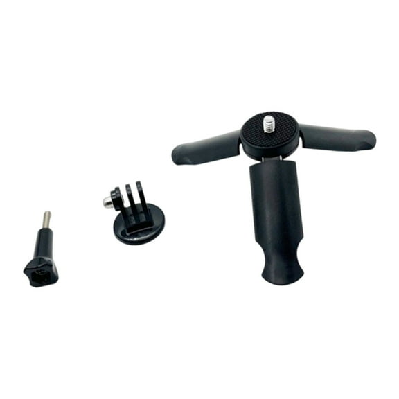 Mini Tripod Phone Holder Clip Option for Sports Camera Tripod Stand Black 1/4Inch Screw Holes Secure and Slip proof