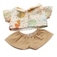 thumbnail image 4 of Conjunto de ropa para muñecas perfke con accesorios adorables color caqui, 4 of 9