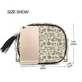 thumbnail image 3 of Women's Fashionable Crossbody Chain Shoulder Bag Small Olive Green Flower, 3 of 9