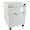 thumbnail image 2 of Mobile Locking Storage Unit for Home and Office, White, 2 of 5