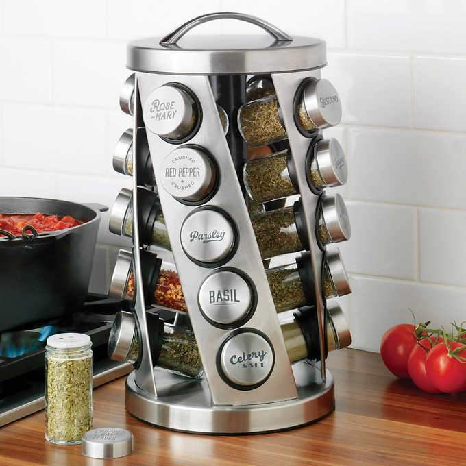 Kamenstein 20 Jar Spice Rack Tower - Sam's Club