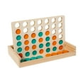 thumbnail image 3 of HILABEE Wooden 4 in A Row Game Adults Birthday Gift Family Fun Toy Travel Board Game, 3 of 9