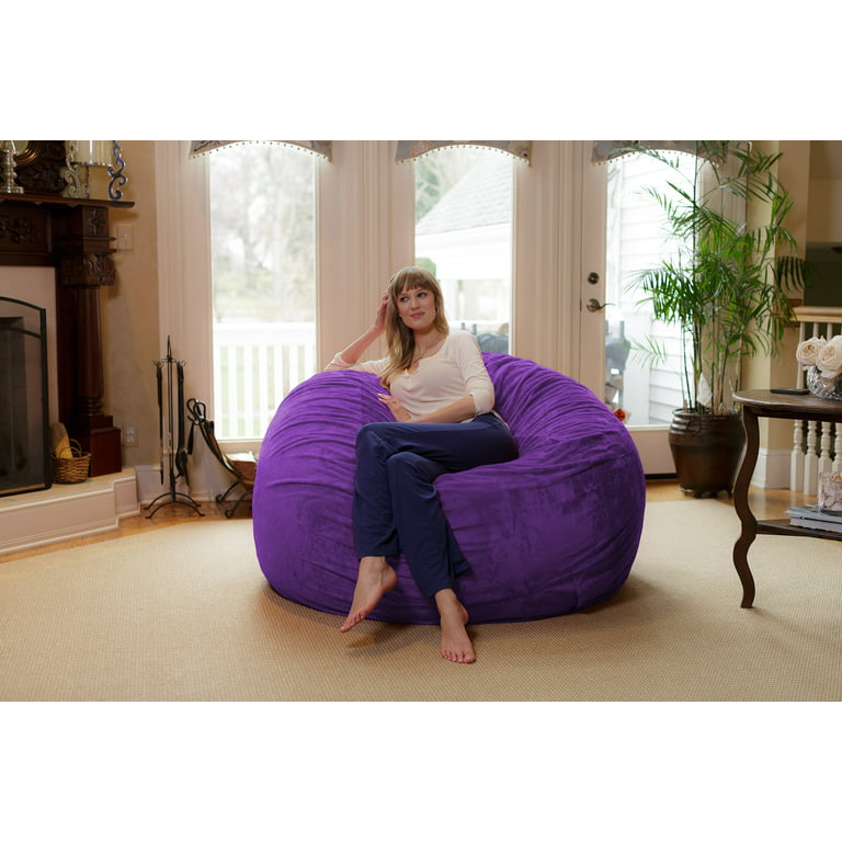 3' Kids' Bean Bag Chair With Memory Foam Filling And Washable