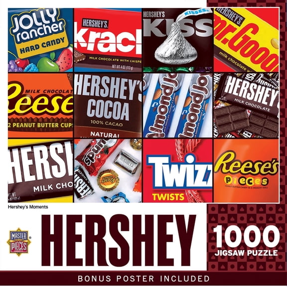 MasterPieces Hershey's Moments Jigsaw Puzzle, Officially Licensed 1000 Piece Puzzle, 19.25 x 26.75 In