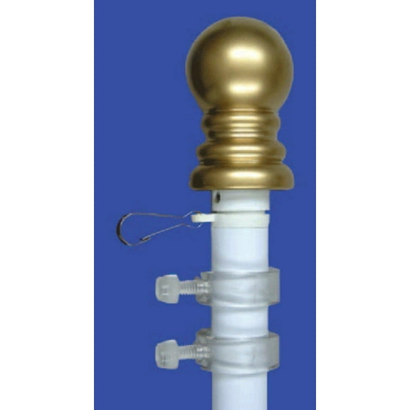 6' Aluminum Anti-Furl Rotating Poles White