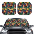 thumbnail image 2 of Sikiie Colored Guitars Print Foldable Car Windshield Sun Visor, Car Window Sunshade Suitable for Sedan, SUV and Truck Car Accessories-Medium, 2 of 6