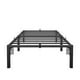 thumbnail image 1 of Base de Cama de Plataforma de Metal Resistente - Tamaño Twin, Soporte de Listones de Acero de 14 Pulgadas, No Se Necesita Box Spring, Almacenamiento Debajo de la Cama, herramienta-Free Assembly, sin, 1 of 23