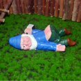 thumbnail image 4 of De Enano Borracho, Escultura De Enano De Jardín De Hadas, Adornos De Resina, Manualidades, Mini Estatuas De Jardín Para Maceta, Decoración De Macetas seitruly HA042855-02, 4 of 5