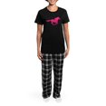 thumbnail image 4 of CafePress - Horse Silhouette Women's Dark Pajamas - Women's Short Sleeve Print T-Shirt and Pants Dark Cotton Pajama Set, 4 of 7