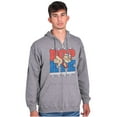 thumbnail image 5 of Popeye Sailor Man Support the Troops Zip Up Hoodie Men's Women's Brisco Brands S, 5 of 6