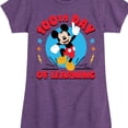 thumbnail image 3 of Disney - 100Th Day Of Learning - Girls Toddler And Toddler And Youth Fitted Short Sleeve Graphic T-Shirt, 3 of 5