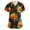 Fluorescent Green, variant on Halloween Costume Scrubs for Women - Printed V-Neck with Pockets, Short Sleeve Casual Uniform, Breathable Fabric,Multicolor S