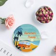 thumbnail image 4 of ZHANZZK Retro Tour Bus on Sandbeach with Palm Trees Set of 4 Round Coaster for Drinks, Absorbent Ceramic Stone Coasters Cup Mat with Cork Base for Home Kitchen Room Coffee Table Bar Decor, 4 of 6