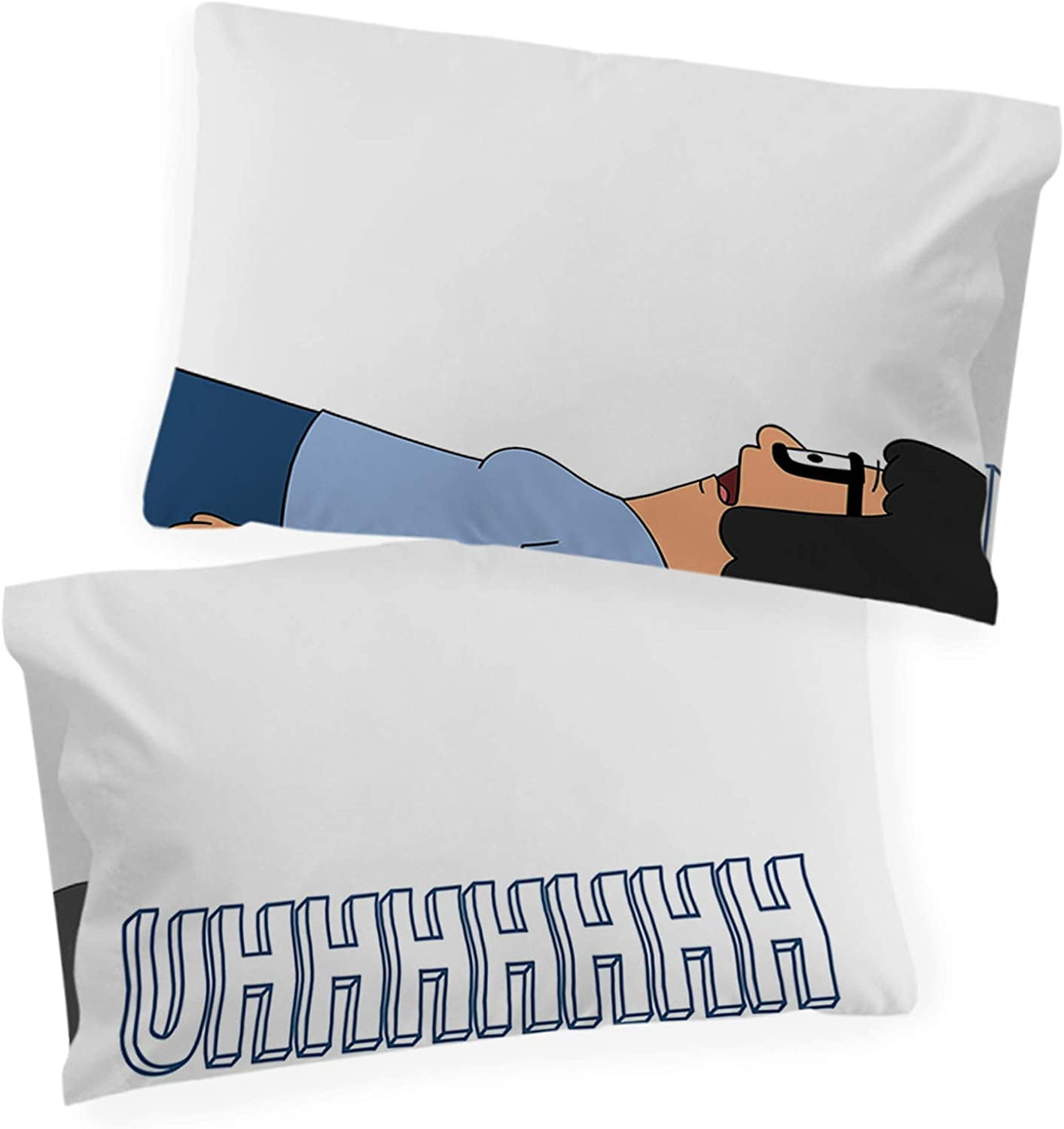 Jay Franco Bobs Burgers Lineart 1 Single Reversible Pillowcase Features The Belcher Family Double-Sided Official Bobs Burgers Product Super Soft Bedding