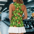 thumbnail image 3 of Yuyamidu Xmas Ring Women Sleeveless Golf Tennis Shirts Christmas Quarter Zip V-Neck Athletic Tennis Shirts Lightweight Slim Fit Athletic Sportswear Workout Tops Size XS, 3 of 8
