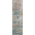 thumbnail image 2 of Addison Rugs Mayfield Washable Transitional Soft Abstract Teal Runner Rug, 2'3" x 7'6", 2 of 5