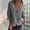 Gray, variant on Hvot&aat Women's Cotton Linen Blazer Dressy Work Office Coat Stretchy Ruched long Sleeve Tops Single Button Lapel Suit Jacket