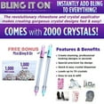 thumbnail image 2 of Bling It on, Crystal & Rhinestone Applicator, Design for Backpack Purse Jacket Jeans Tops Skirts, 2 of 2