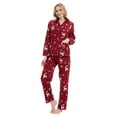 GLOBAL 100 Cotton Comfy Flannel Pajamas for Women 2Piece Warm and
