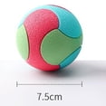 thumbnail image 4 of CBFFDC TPR Dog Ball High Bouncy Interactive Dog Ball Toy Bite Resistant Relieves Boredom Color Blocked Training Ball for Dogs, 4 of 6